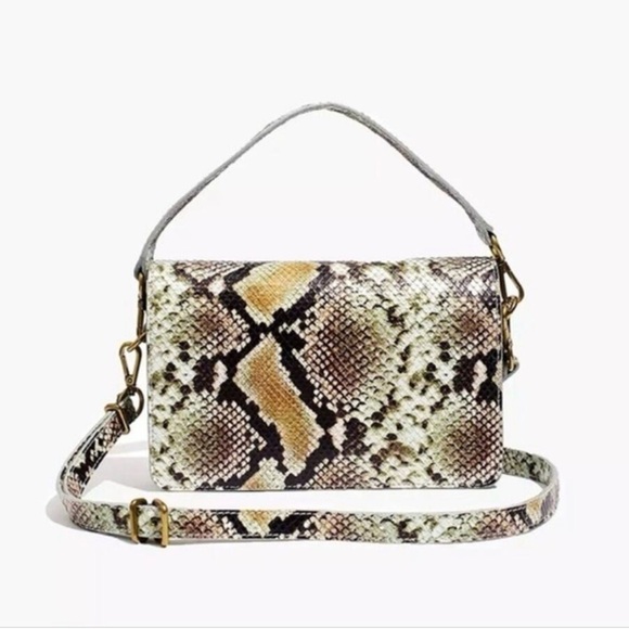 Madewell Handbags - Madewell Snake Print Crossbody Bag
